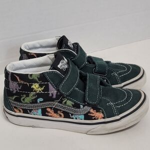 Vans Off The Wall Dino high top Sk8 Vans Shoes Boy's Sz 2